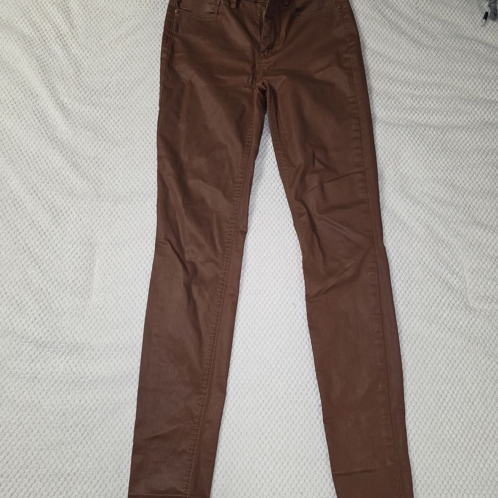 Elegant Brown Skinny Pants